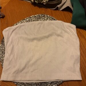White and blue Tube Top